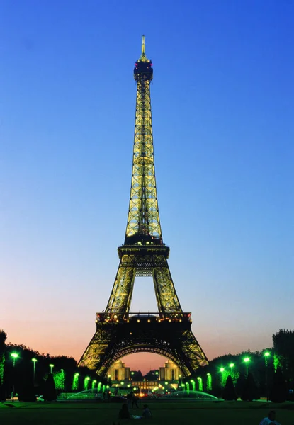Eiffeltoren Parijs Frankrijk Reis Plaats Achtergrond — Stockfoto