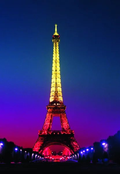 Torre Eiffel París Francia Lugar Viaje Fondo —  Fotos de Stock