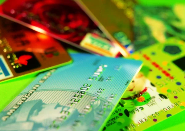 Närbild Kreditkort — Stockfoto