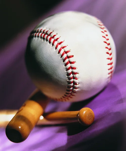 close up view of baseball ball