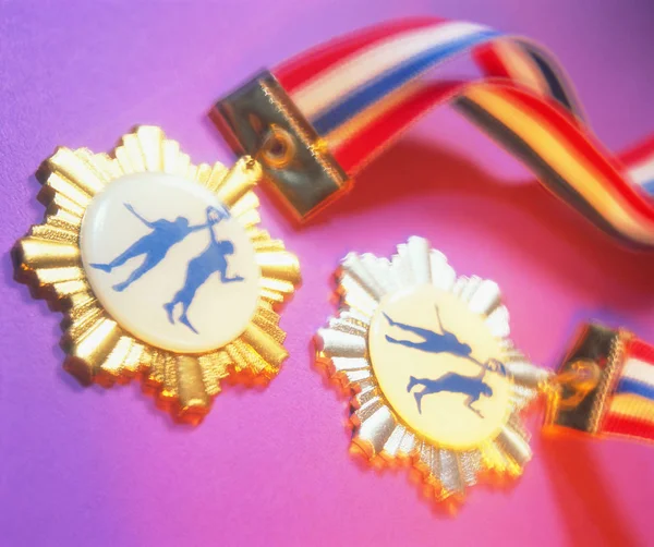 Vista Perto Das Medalhas — Fotografia de Stock