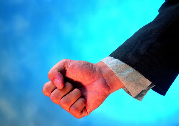 Close View Businessman Fist — Stock Photo, Image