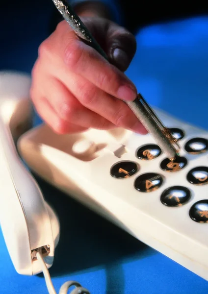 Close View Dialing — Stock Photo, Image
