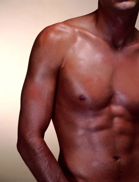 Beautiful Male Body Background Close — Fotografia de Stock