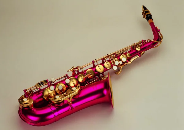 Vue Rapprochée Saxophone — Photo