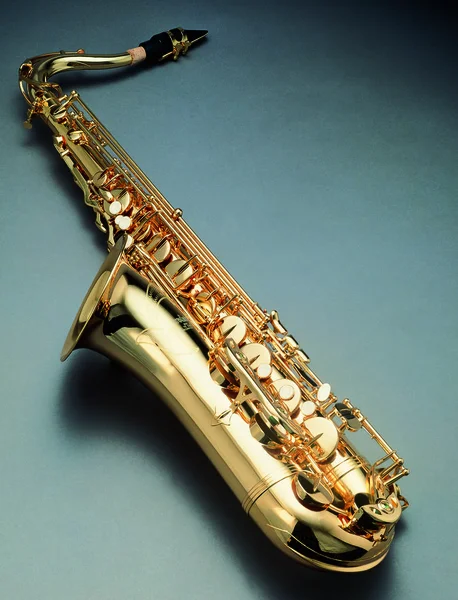 Vista Perto Saxofone — Fotografia de Stock