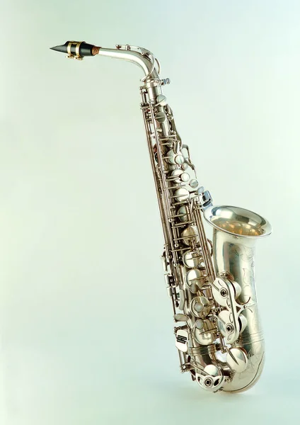Vista Cerca Del Saxofón —  Fotos de Stock