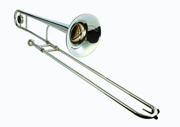 Vista Perto Trombone — Fotografia de Stock