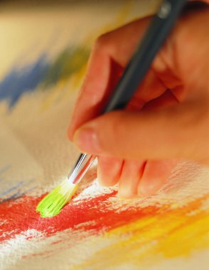 el boyama yakın görünümü