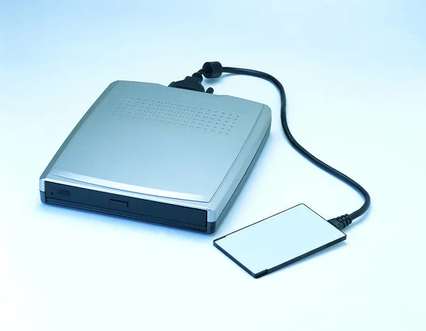 Closeup Computer Floppy Drive Digital World Concept — Stock Photo, Image