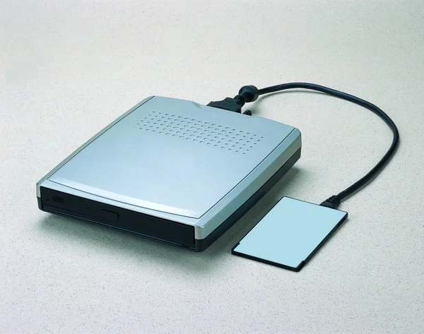 컴퓨터 플로피 드라이브의 클로저 디지털 — 스톡 사진