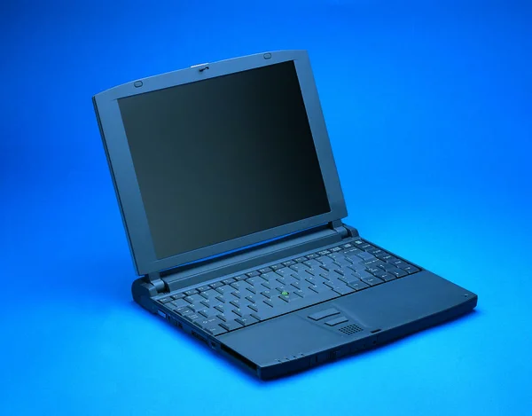Laptop Velho Fundo — Fotografia de Stock
