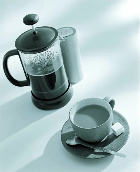 Närbild Kaffe Mugg — Stockfoto