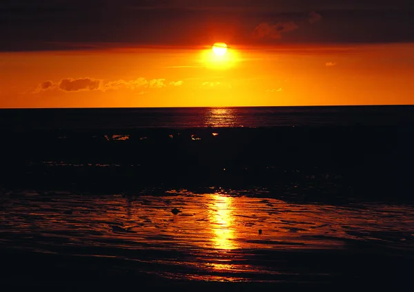 Paisagem Marinha Pôr Sol — Fotografia de Stock