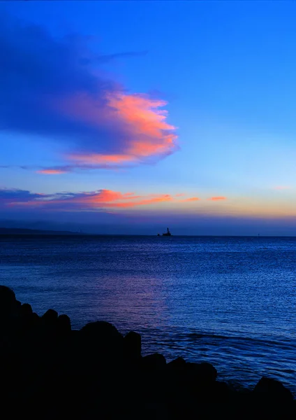 Paisagem Marinha Pôr Sol — Fotografia de Stock