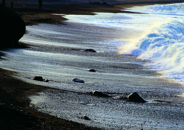 Seascape Kilátás Sziklás Strand — Stock Fotó