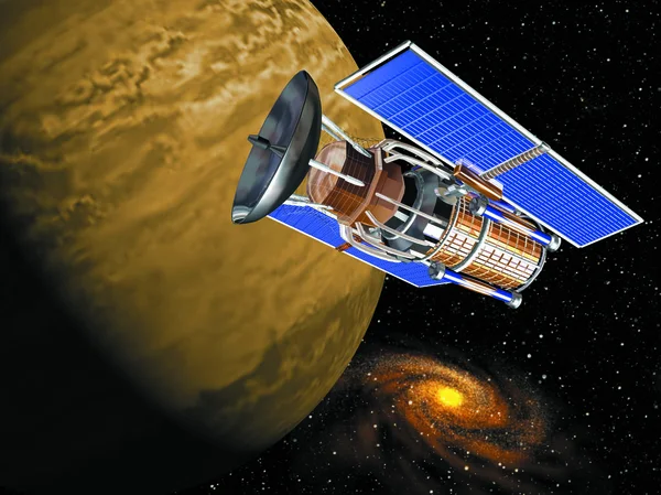 Illustration Cosmic Satellite Deep Space — Stock Photo, Image
