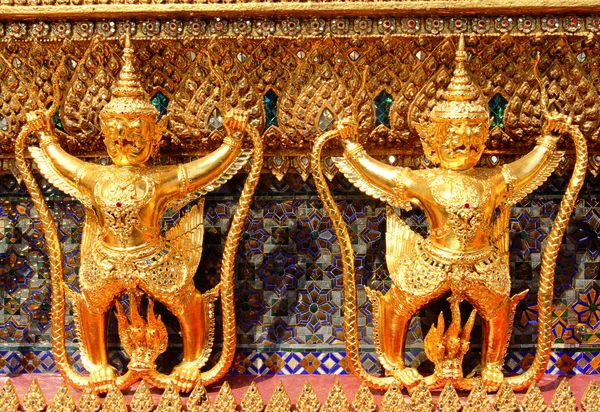 Patung Patung Pedalaman Candi Buddha Asia Tenggara Pemandangan Siang Hari — Stok Foto