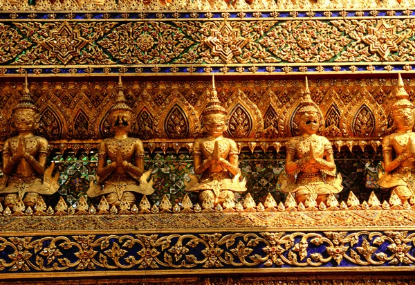 Szobrok Buddha Templom Belsejében Délkelet Ázsiában Nappali Nézet — Stock Fotó