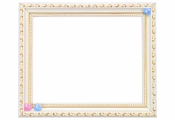 Empty Photo Frame White Background — Stock Photo, Image