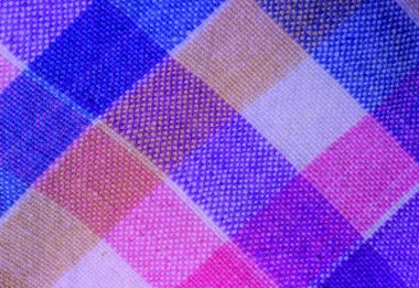 damalı kumaş dokusunun yakın çekimi