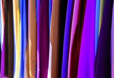 Renkli Kumaş dokusu baskı