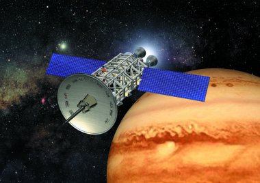 Satürn yörüngesi yakınlarında uçan uydu 