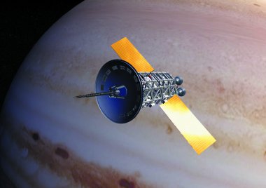 Satürn yörüngesi yakınlarında uçan uydu 