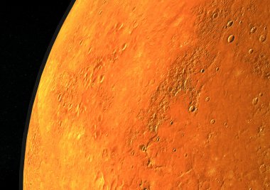 evrende gezegenin illüstrasyon