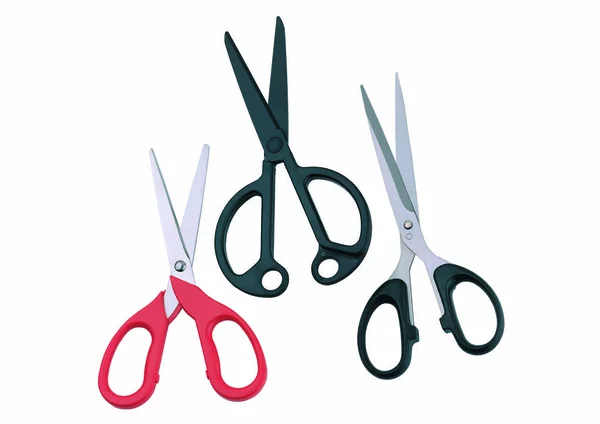 Colorful Scissors White Background — Stock Photo, Image