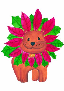 Noel süslemelerinin el yazması karikatürü