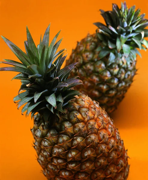 Nahaufnahme Von Frischen Und Gesunden Ananas — Stockfoto