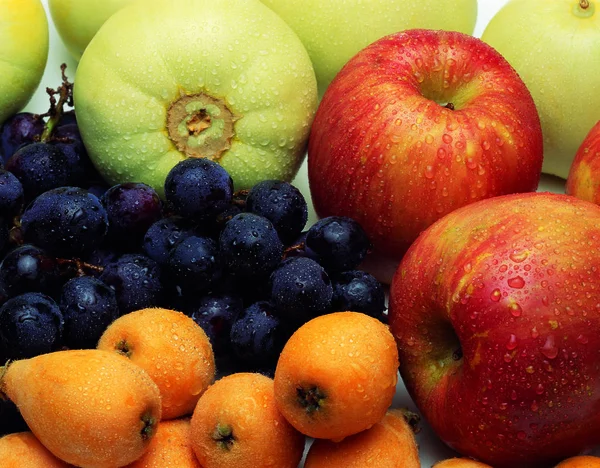 Nahaufnahme Von Frischen Und Gesunden Früchten — Stockfoto