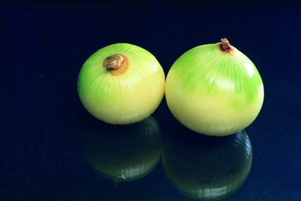 Closeup Fresh Healthy Onions — Stock Photo, Image