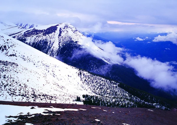 Paysage Montagnes Enneigées — Photo