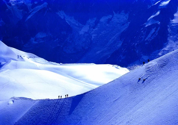 Paisagem Montanhas Nevadas — Fotografia de Stock