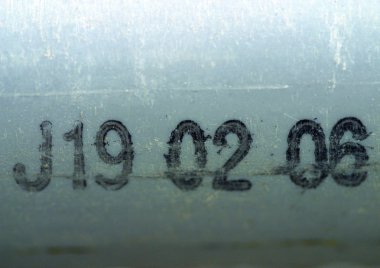 Grunge duvar arkaplanındaki numaralar 