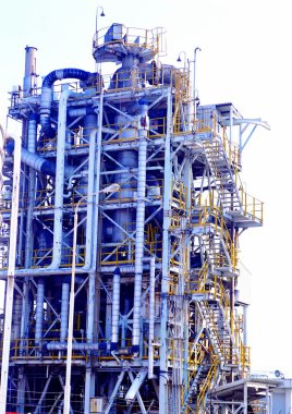  Bitki formu sanayi bölgesinde endüstriyel görünüm