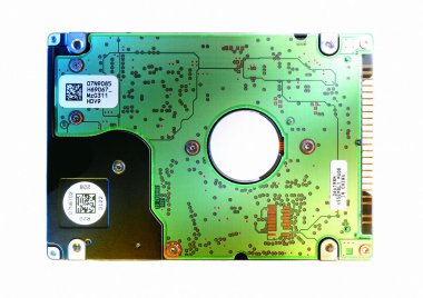 beyaz zemin üzerinde sabit disk