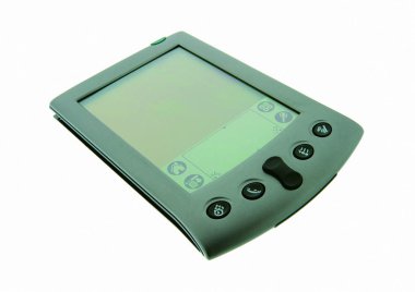 Beyaz arka plan üzerinde cep telefonu