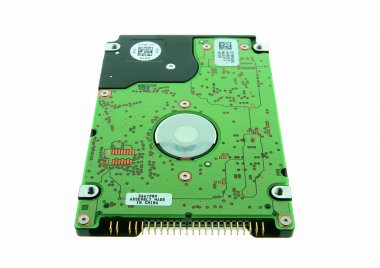 beyaz zemin üzerinde sabit disk 