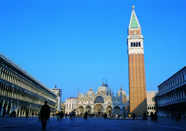 Widok Wielki Plac Pałacowy San Marco — Zdjęcie stockowe