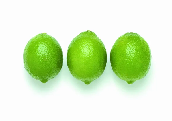 Limes Witte Achtergrond — Stockfoto