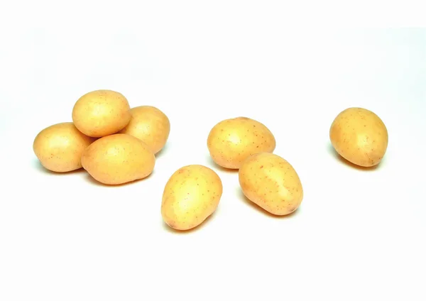 白い背景のジャガイモ — ストック写真