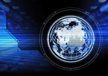 dünyanın soyut dijital tasarımı