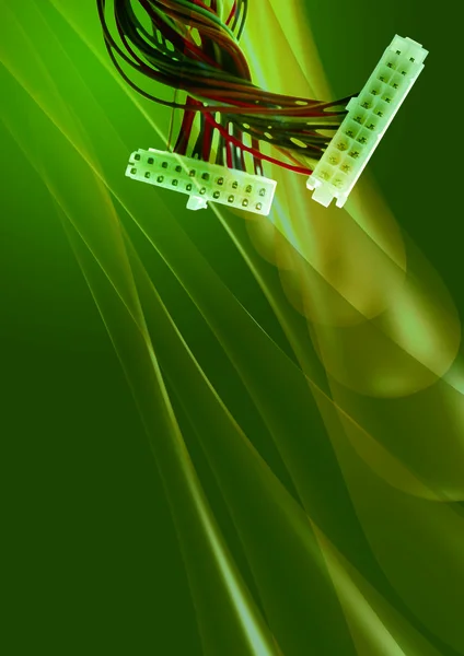 abstract digital design of computer wires