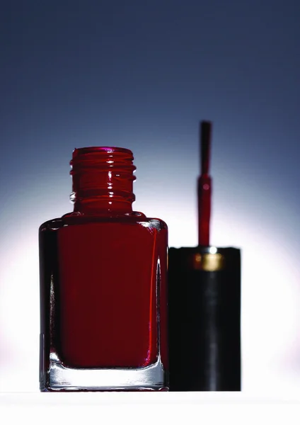 Bottiglia Smalto Rosso — Foto Stock