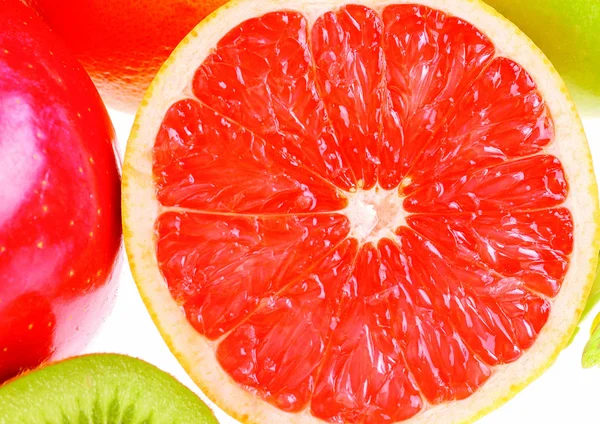 Nahaufnahme Der Grapefruitscheibe — Stockfoto