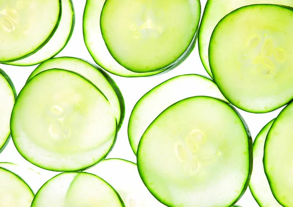 Close View Cucumber Slices — Stok Foto