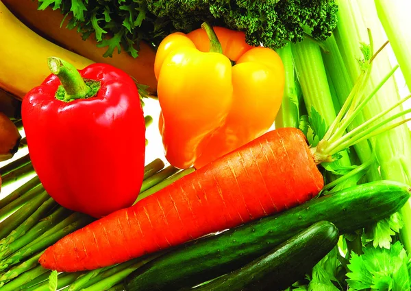 Vue Rapprochée Des Légumes — Photo